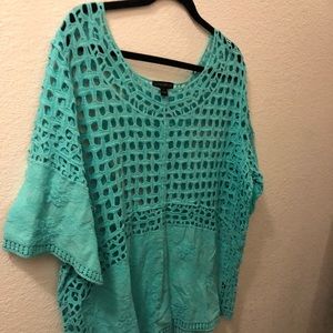 Teal colored summer tunic